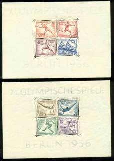 Germany-Reich-1936-Olympic-Games-2x-MS-MUH-Lot26642