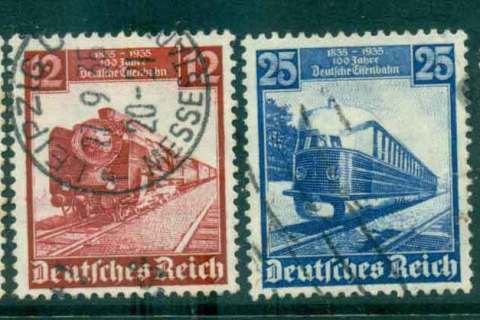 Germany-Reich-1935-Centenary-of-railroad-FU-lot43739