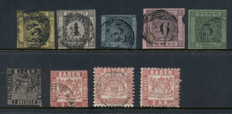 Germany-Baden-1850s-on-Assorted-Oddments-FU