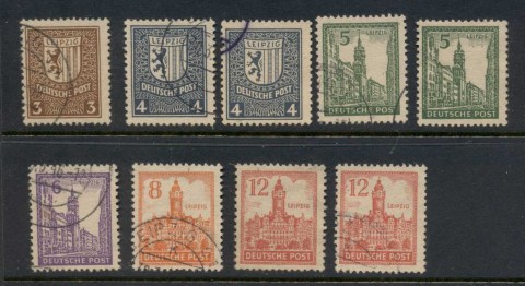 Germany-Soviet-Zone-West-Saxony-1946-Leipzig-Arms