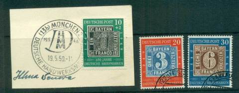 Germany-1949-Bavarian-Stamp-Anniv