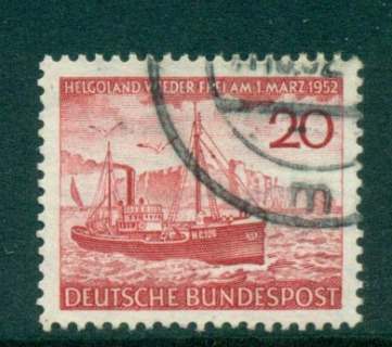 Germany-1952-Freighter-off-Heligoland-FU-lot59540