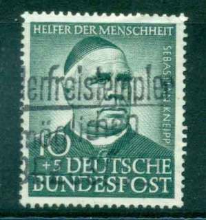 Germany-1953-10-5pf-Sebastian-Kneipp-FU-lot43993