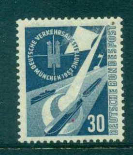 Germany-1953-30pf-Ship