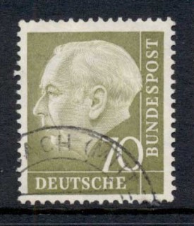 Germany-1954-56-President-Theodor-Heuss-70pf-FU