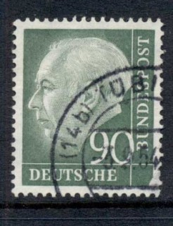 Germany-1954-56-President-Theodor-Heuss-90pf-FU