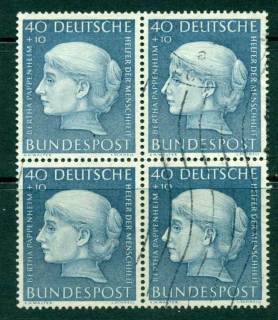 Germany-1954-Bertha-Pappenheim-Block-4-FU-lot22454