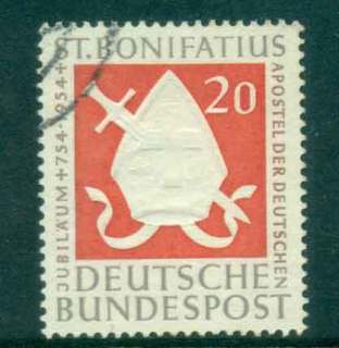 Germany-1954-Martyrdon-of-St-Boniface-FU-lot43763