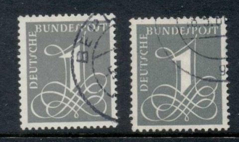 Germany-1955-58-Numeral-1pf-both-watermarks-FU