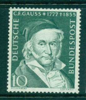 Germany-1955-Carl-Gauss-MUH-lot59573