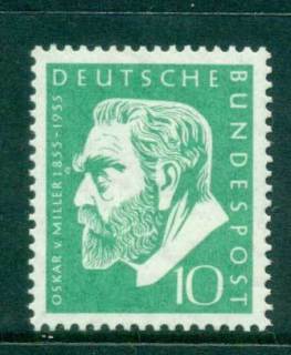 Germany-1955-Oskar-von-Miller-MUH-lot59577