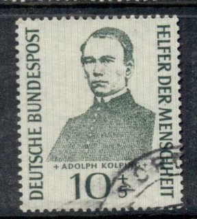 Germany-1955-Welfare-105pf-Adolph-Kolping-FU