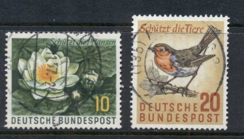 Germany-1957-Protection-of-Animals-Plants-FU