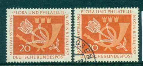 Germany-1957-Stamp-Exhibition-Cologne-MLH-FU-lot43795