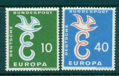 Germany-1958-Europa-MLH-lot43827