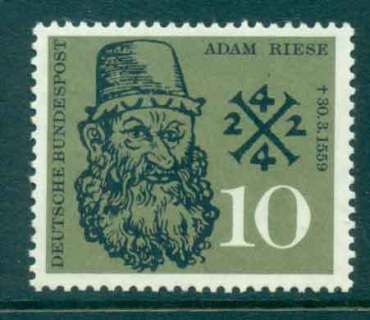 Germany-1959-Adam-Reise-MUH-lot43833