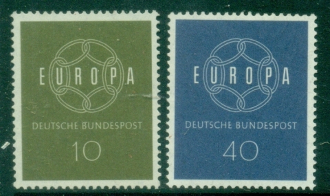 Germany-1959-EUROPA-Stamps-MUH Germany-1959-EUROPA-Stamps-MUH