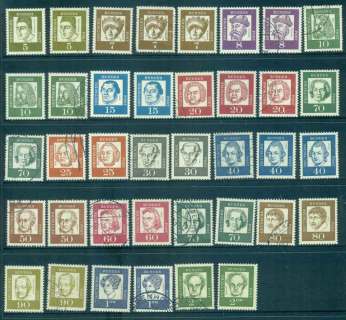 Germany-1961-64-Portraits-Asst-MUH-MLH-FU-lot43857