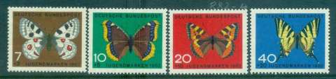 Germany-1962-Welfare-Butterflies-MLH-lot44014