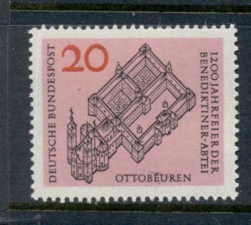 Germany-1964-Ottoburen-Abbey-MUH