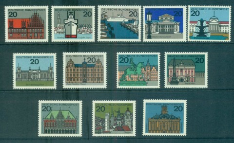 Germany-1964-State-capitals-MUH-lot59831