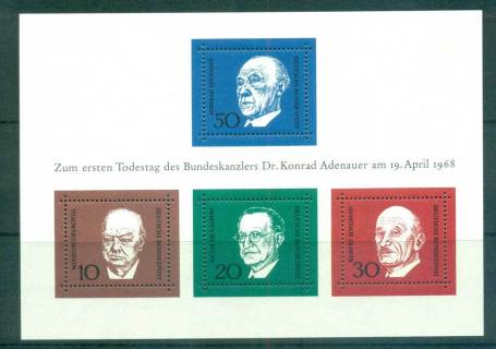 Germany-1968-Portraits-MS-MUH-lot59909