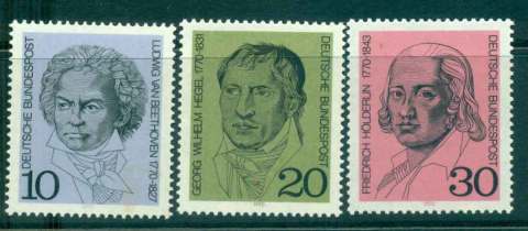 Germany-1970-Portraits-MLH-lot44101