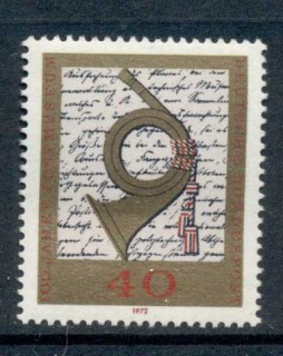 Germany-1972-German-Postal-Museum-MUH