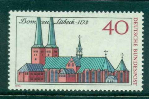 Germany-1973-Lubeck-cathederal-MUH-lot44197