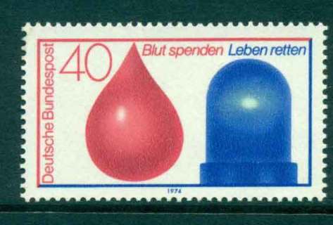 Germany-1974-Blood-Donors-MUH-lot44204