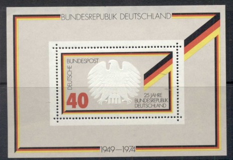 Germany-1974-Federal-Republic-25th-Anniversary-MS-MUH