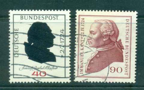 Germany-1974-Klapstock-Kant-FU-lot44213