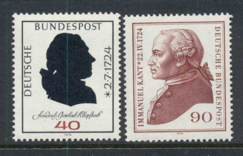 Germany-1974-Klopstok-Kant-MUH