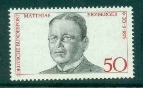 Germany-1975-Matthias-Erzberger-MUH-lot44252