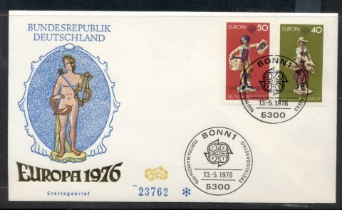 Germany-1976-Europa-Pottery-FDC