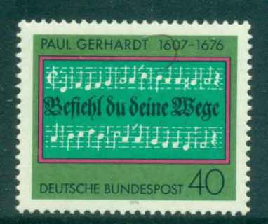 Germany-1976-Gerhardt-Hymn-MUH-lot44272