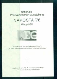 Germany-1976-NAPOSTA-76-Black-Print-MS-Imperf-MUH-lot58702