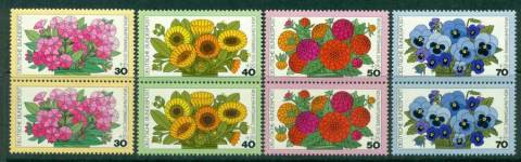 Germany-1976-Welfare-Flowers-Pair-MUH-lot22612