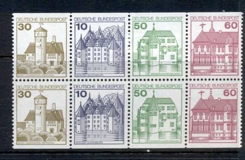 Germany-1977-79-Castles-booklet-pane-2x30