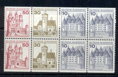 Germany-1977-79-Castles-booklet-pane-2x50