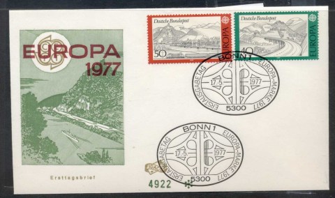 Germany-1977-Europa-Landscapes-FDC