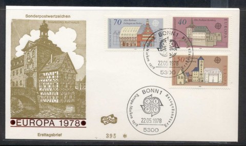 Germany-1978-Europa-Architecture-FDC