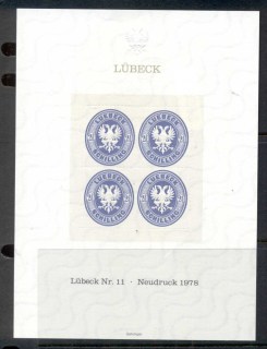 Germany-1978-Neudruck-sheet-Lubeck-11-4-MUH