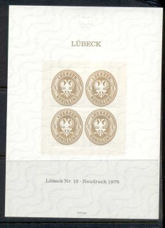 Germany-1978-Neudruck-sheet-Lubeck-12-4-MUH