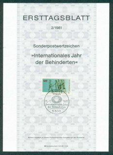 Germany-1981-International-Year-of-the-Disabled-Ersttagsblatt-FDI-lot32225