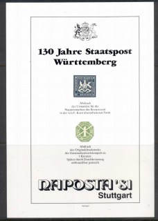 Germany-1981-Naposta-81-Souvenir-Sheet-MUH