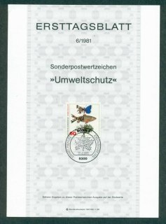 Germany-1981-Preservation-of-the-Environment-Ersttagsblatt-FDI-lot32221