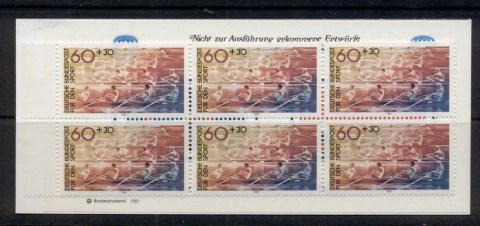 Germany-1981-Welfare-Sport-60pf-booklet-MUH