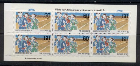 Germany-1982-Welfare-Sport-60pf-booklet-MUH