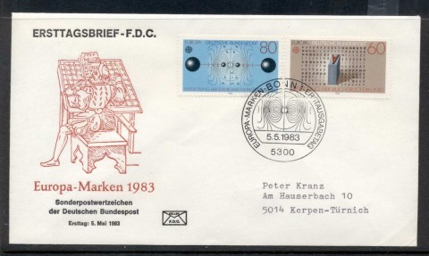 Germany-1983-Europa-Human-Genius-FDC